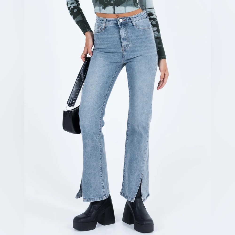 Princess Polly - Keels Flare Denim Jeans